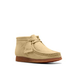 Kids Clarks Original Wallabee Boot Maple Suede