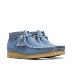 Clarks Original Women's Wallabee Boot. Powder Blue Suede Made in Vietnam