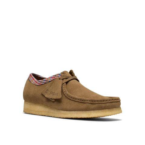 Clarks Mans Wallabee Denim Sinteties (Blou) 