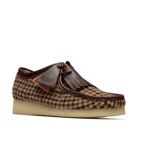Clarks Mans Wallabee Denim Sinteties (Blou) 