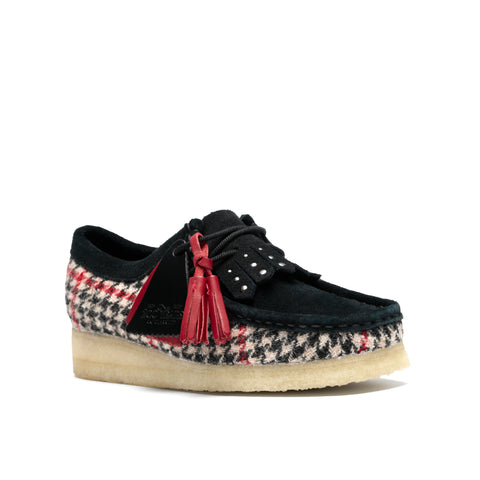 Clarks Original Women's Wallabee Black Tweed Combination Made in Vietnam