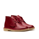Clarks Original Men Desert Boot Dark Red Leather Made In Vietnam