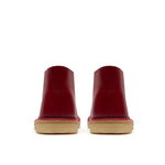 Clarks Original Men Desert Boot Dark Red Leather Made In Vietnam