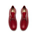 Clarks Original Men Desert Boot Dark Red Leather Made In Vietnam