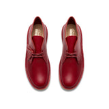 Clarks Original Men Desert Boot Dark Red Leather Made In Vietnam