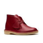 Clarks Original Men Desert Boot Dark Red Leather Made In Vietnam