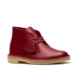 Clarks Original Men Desert Boot Dark Red Leather Made In Vietnam