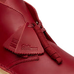 Clarks Original Men Desert Boot Dark Red Leather Made In Vietnam