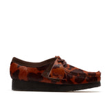 Clarks Original Women's Wallabee Brown Cow Print Made in Vietnam