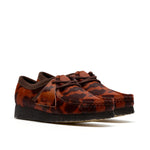 Clarks Original Women's Wallabee Brown Cow Print Made in Vietnam