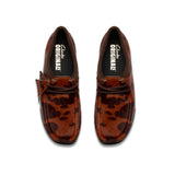Clarks Original Women's Wallabee Brown Cow Print Made in Vietnam