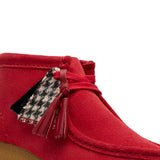 Clarks Women Wallabee Boot. Red Suede 2025