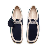 Clarks Original Men Wallabee Blue/Green Stripe- MADE IN VIETNAM