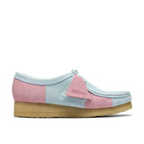Clarks Original Women Wallabee Pale Blue Stripe Made in Vietnam