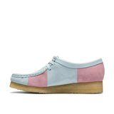 Clarks Original Women Wallabee Pale Blue Stripe Made in Vietnam