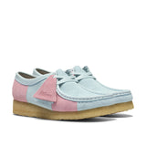 Clarks Original Women Wallabee Pale Blue Stripe Made in Vietnam