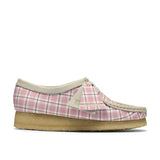 Clarks Original Women Wallabee. Pink Check Made in Vietnam