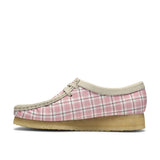 Clarks Original Women Wallabee. Pink Check Made in Vietnam
