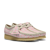 Clarks Original Women Wallabee. Pink Check Made in Vietnam