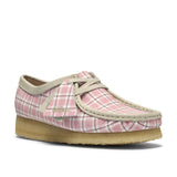 Clarks Original Women Wallabee. Pink Check Made in Vietnam