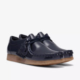 Clarks Original Kids Wallabee Low Older O Navy Patent