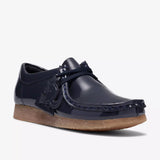 Clarks Original Kids Wallabee Low Older O Navy Patent