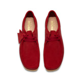 Clarks Original Men Wallabee Deep Red Suede- MADE IN VIETNAM