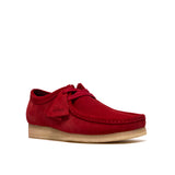 Clarks Original Men Wallabee Deep Red Suede- MADE IN VIETNAM
