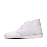 Clarks Original Men Desert Boot White/White- MADE IN VIETNAM