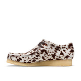 CLARKS ORIGINALS MEN'S WALLABEE, BROWN COW PRINT, MADE IN VIETNAM