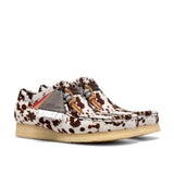 CLARKS ORIGINALS MEN'S WALLABEE, BROWN COW PRINT, MADE IN VIETNAM