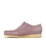 CLARKS ORIGINALS MEN'S WALLABEE DUSTY PINK EMBOSSED MADE IN VIETNAM