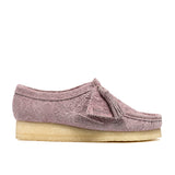 CLARKS ORIGINALS WOMEN'S WALLABEE DUSTY PINK EMBOSSED MADE IN VIETNAM
