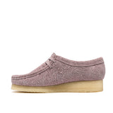 CLARKS ORIGINALS WOMEN'S WALLABEE DUSTY PINK EMBOSSED MADE IN VIETNAM