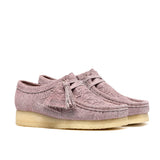 CLARKS ORIGINALS WOMEN'S WALLABEE DUSTY PINK EMBOSSED MADE IN VIETNAM