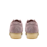 CLARKS ORIGINALS WOMEN'S WALLABEE DUSTY PINK EMBOSSED MADE IN VIETNAM