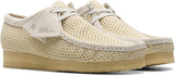 Clarks Men's Original Wallabee Off white Mesh Made In Portugal"