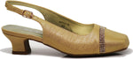 Women's Wide Width Sling Back Low Heeled Pumps Sandals Shoes Antica02