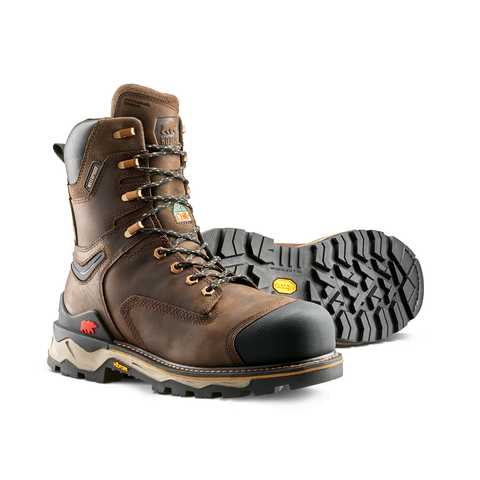 Men's Kodiak Neragon 8" Waterproof Composite Toe Safety Work Boot Dark Brown