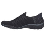 Skechers WOMEN'S SLIPINS - BREATHE EASY BUNGEE WIDE 100593W BLACK