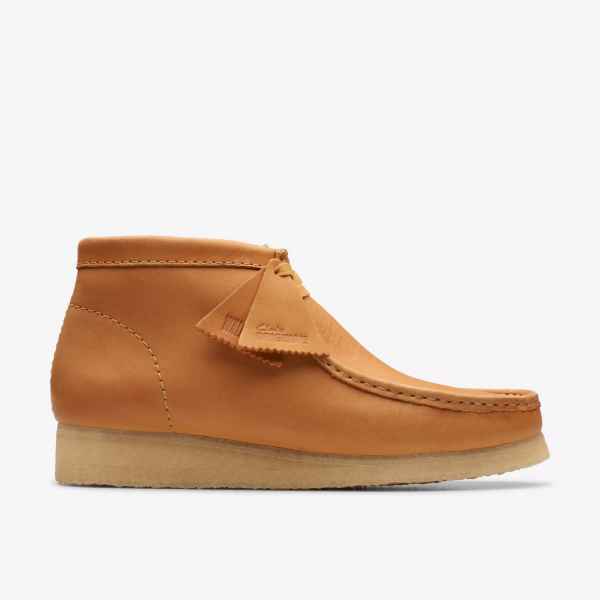 Brown suede clarks outlet wallabees