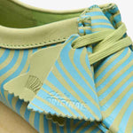 Clarks Men's Original Wallabee Blue/Lime Print Made In Vietnam"