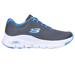 SKECHERS Women ARCH FIT - SUNNY OUTLOOK-149057 CHARCOAL/BLUE