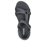 Skechers Women's Casual Comfort Touch Fastening Sandals 15316 CHARCOAL