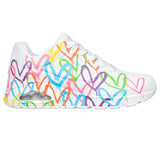 Skechers Womens JGoldcrown: Uno - Highlight Love 177981 WHITE / MULTI