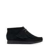 Kids Clarks Original Wallabee Boot Older Black Suede