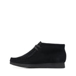 Kids Clarks Original Wallabee Boot Older Black Suede