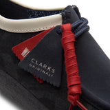 Clarks Mans Wallabee Denim Sinteties (Blou) 