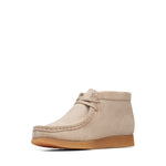 Kids Clarks Original Wallabee Boot Older Sand Suede