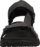Skechers Men's Relaxed Fit: Lomell - Rip Tide Summer Sandal 204351 (Black/Grey)